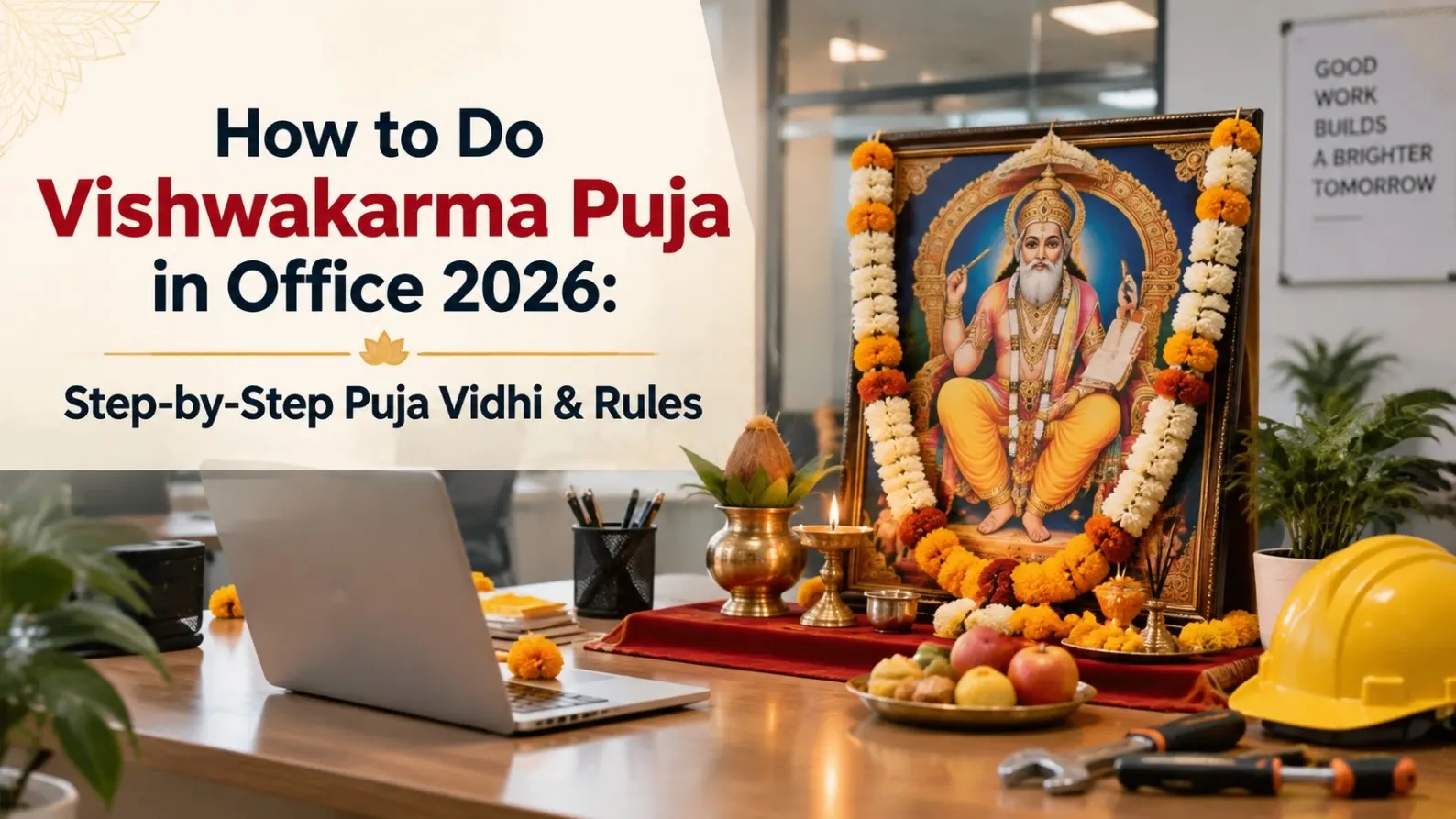 How to Do Vishwakarma Puja in Office Step-by-Step Puja, Rule