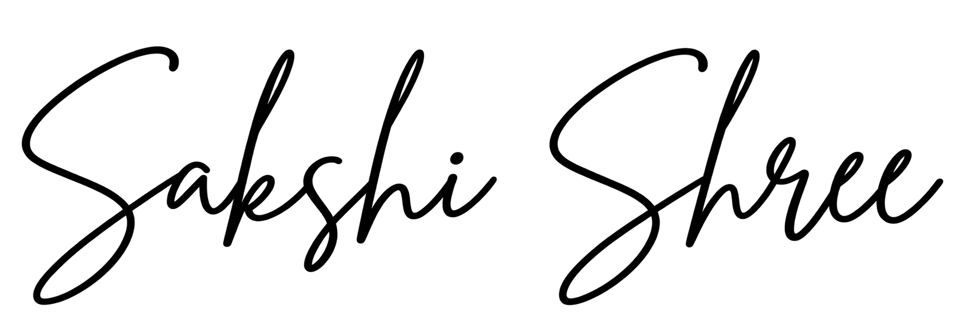 Sakshi Shree Signature